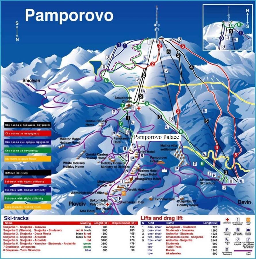 Апартамент Pamporovo Palace Buitenkant foto